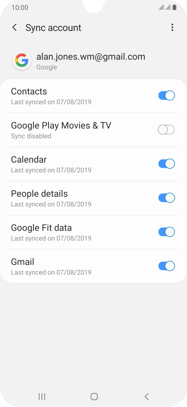 Press the Home key to return to the home screen.