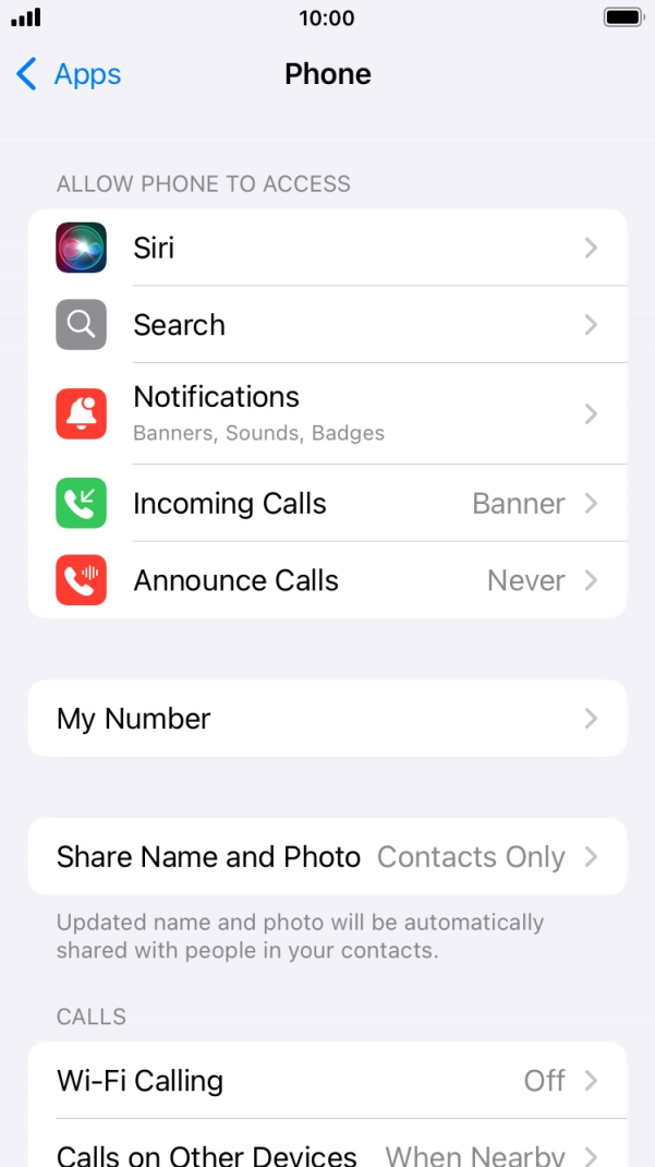 Press Wi-Fi Calling.