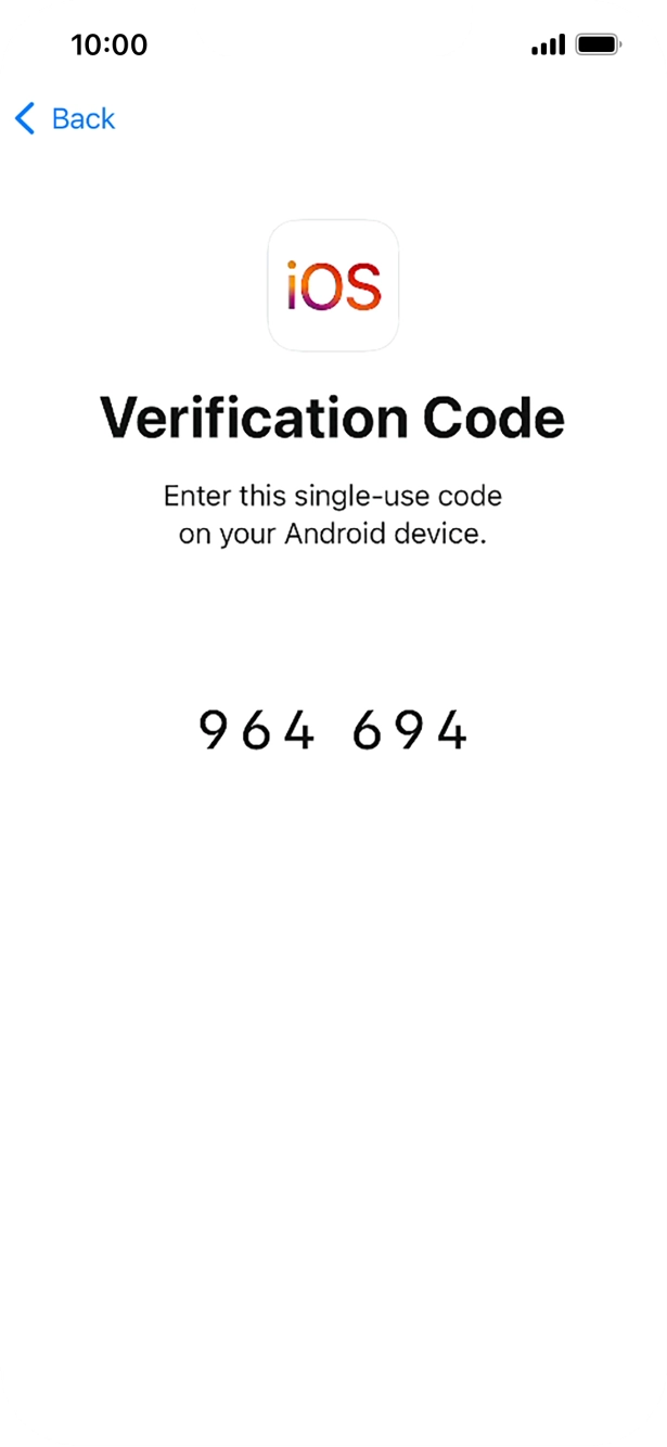 Follow the instructions on the screen and in the 'Move to iOS' app to transfer the content from the Android phone to your phone and set up your phone and prepare it for use.
