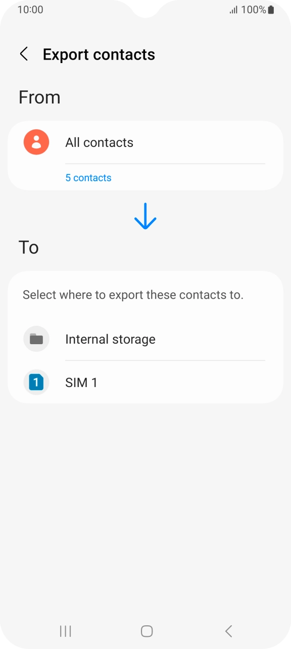 Press the name of the SIM. Press the name of the SIM.