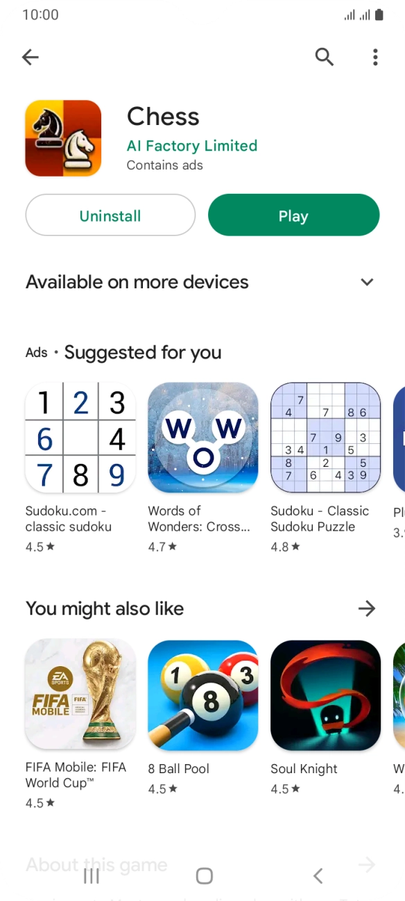 Press the Home key to return to the home screen.