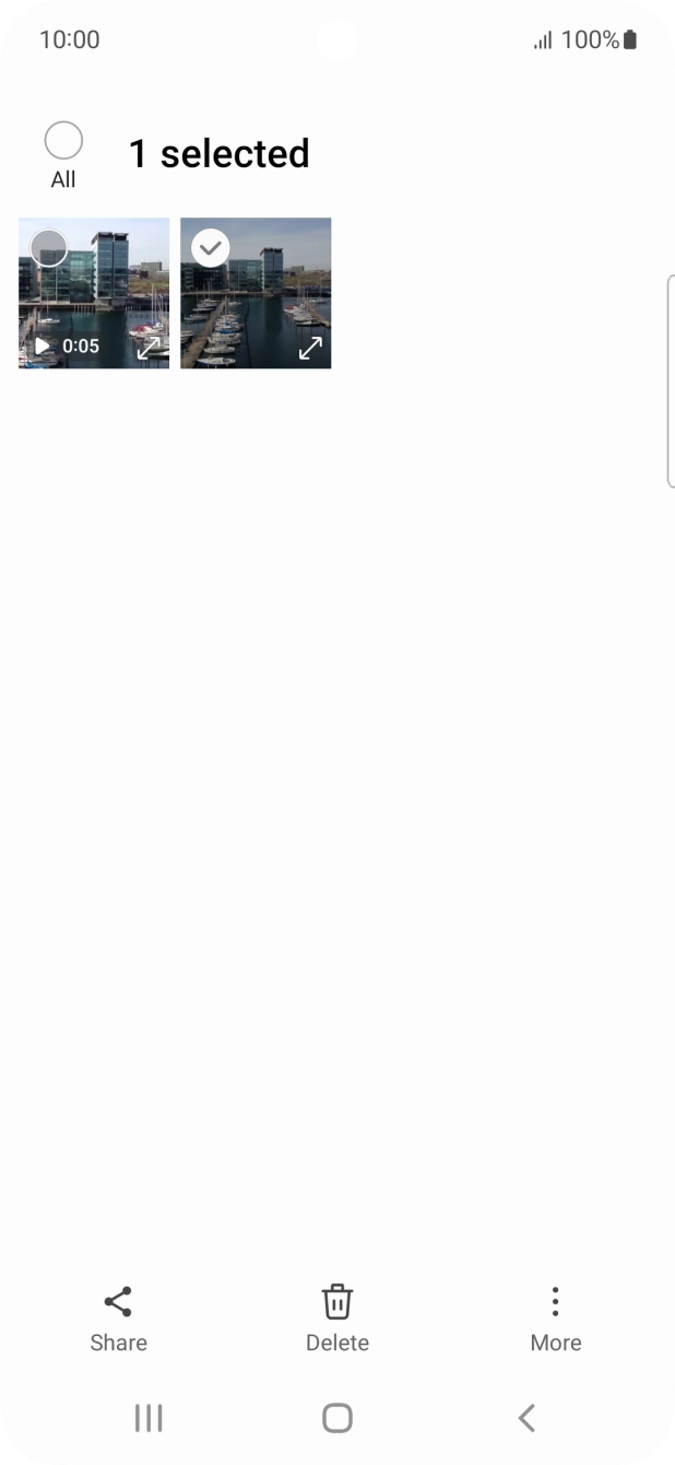 Press the field above 'All'. Press the field above 'All'.