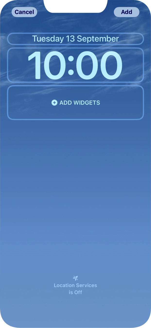To customise the way the lock screen date is displayed, press the date widget and follow the instructions on the screen to select the required widget display mode. To customise the way the lock screen date is displayed, press the date widget and follow the instructions on the screen to select the required widget display mode.