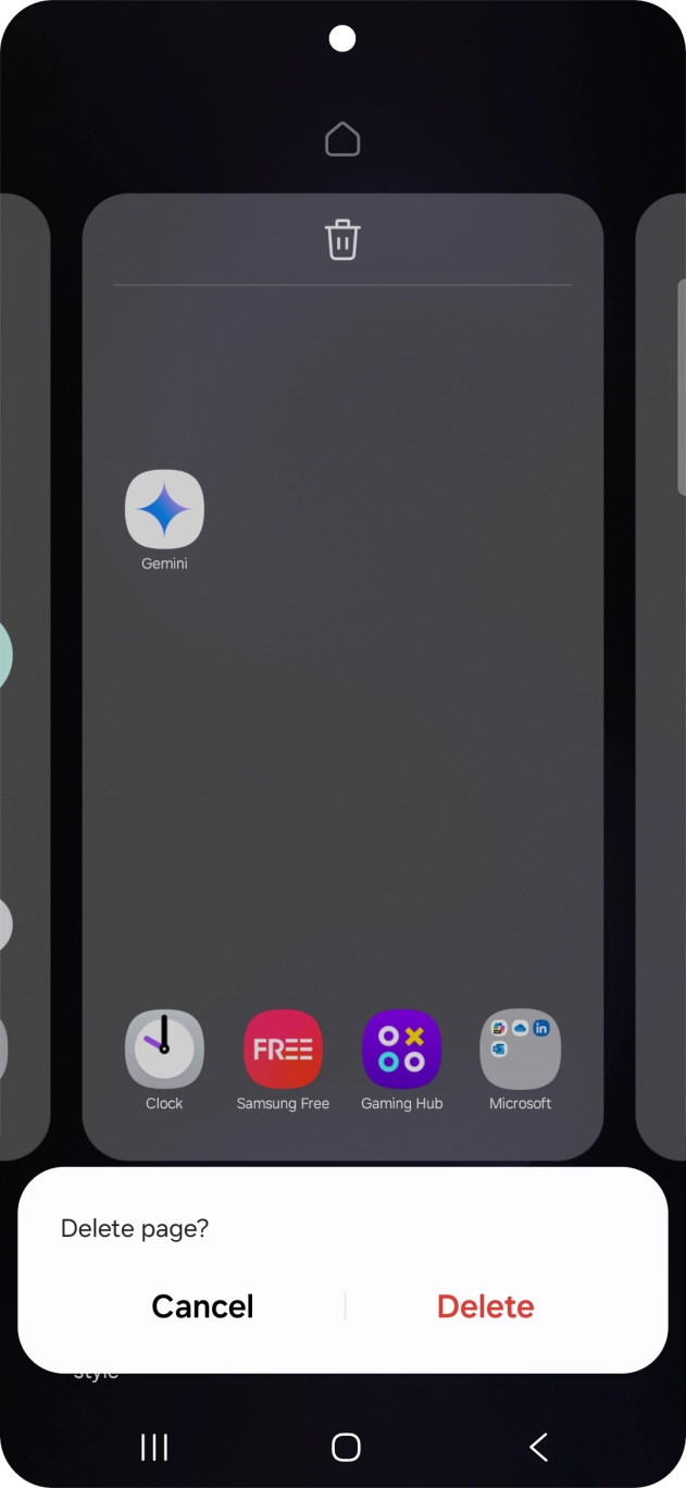 If prompted, press Delete.