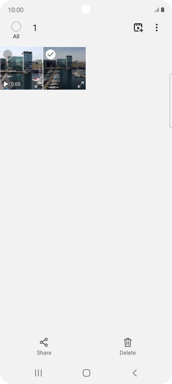 Press the field above 'All'. Press the field above 'All'.