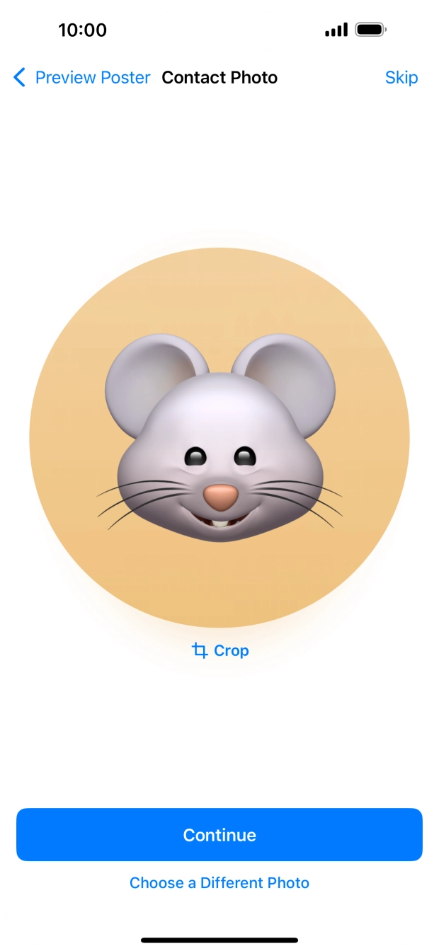 Follow the instructions on the screen to customise the selected picture and press Continue. Follow the instructions on the screen to customise the selected picture and press Continue.