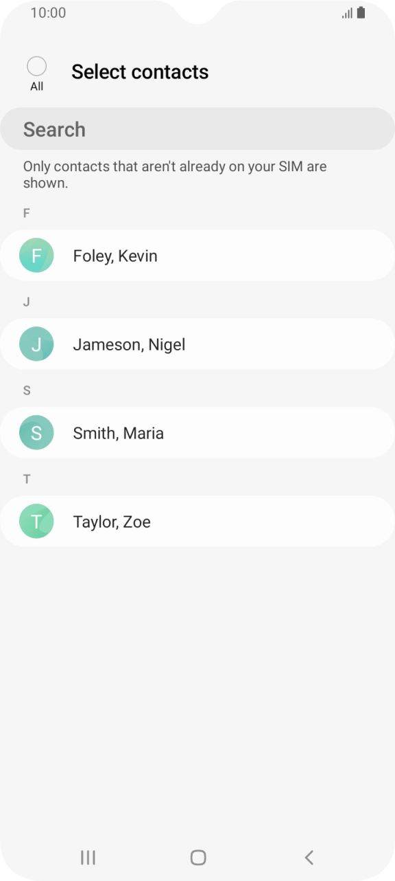 Press the field above 'All'.