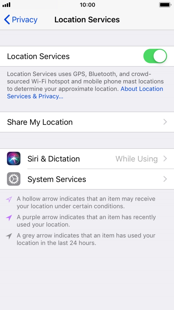 Press the required app. Press the required app.