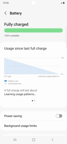 Press Power saving. Press Power saving.