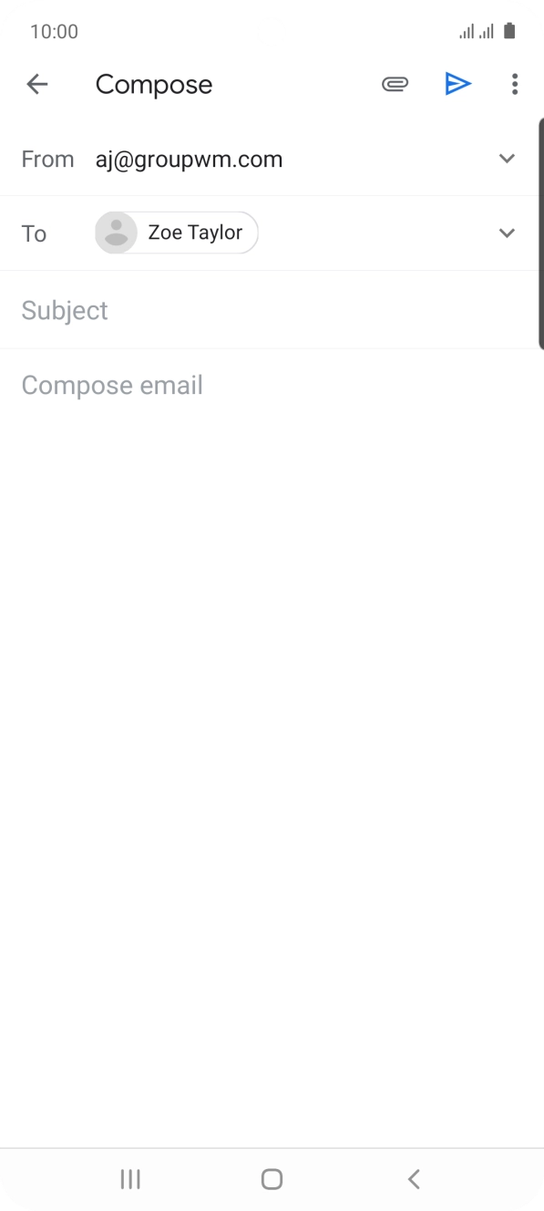 Press Subject and key in the required subject.