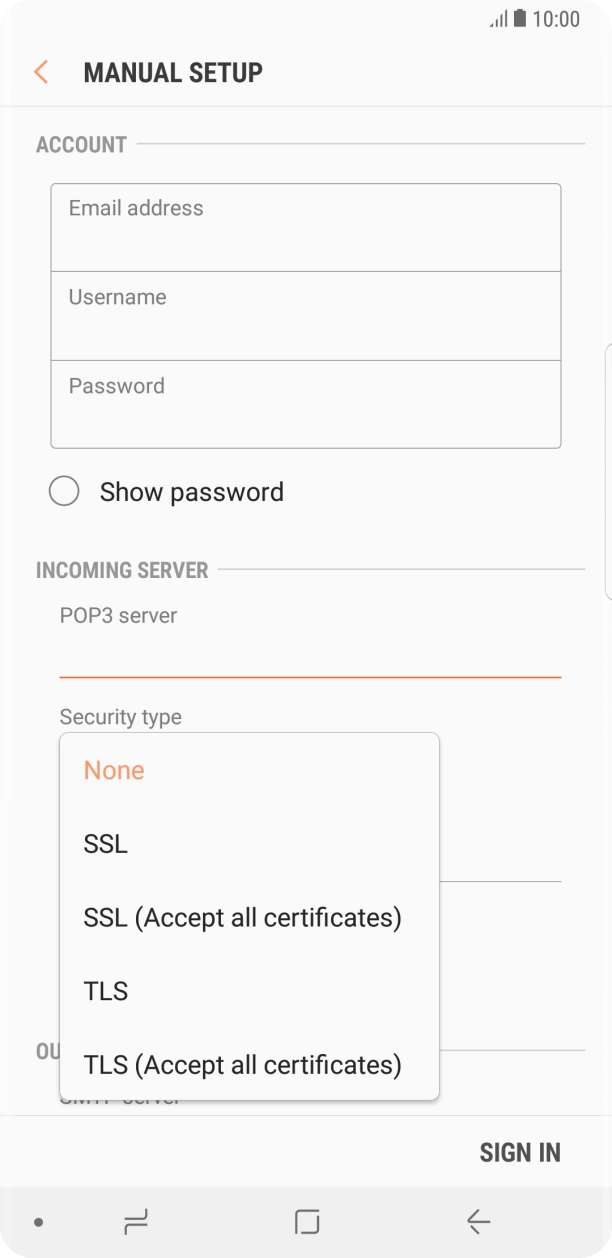 Press None to turn off the function. Press None to turn off the function.