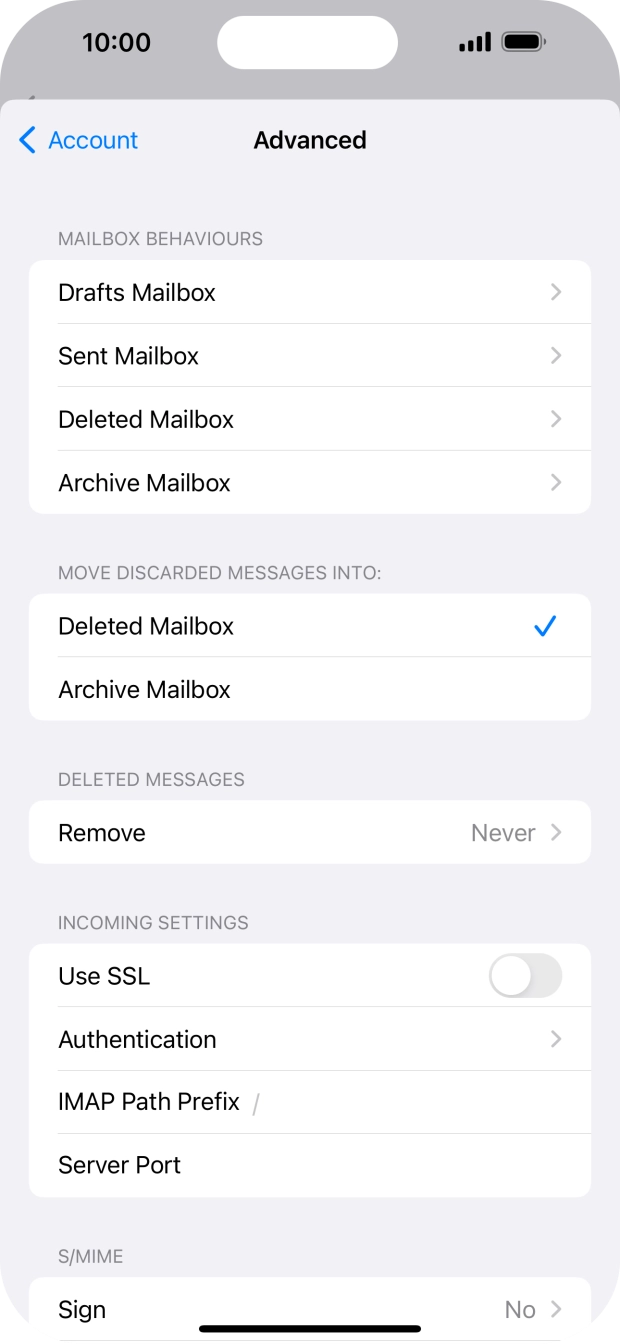 Press the indicator next to 'Use SSL' to turn on the function. Press the indicator next to 'Use SSL' to turn on the function.
