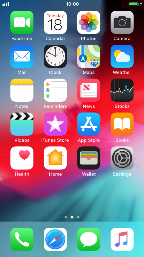 When the battery charging icon is displayed, charging is in progress.