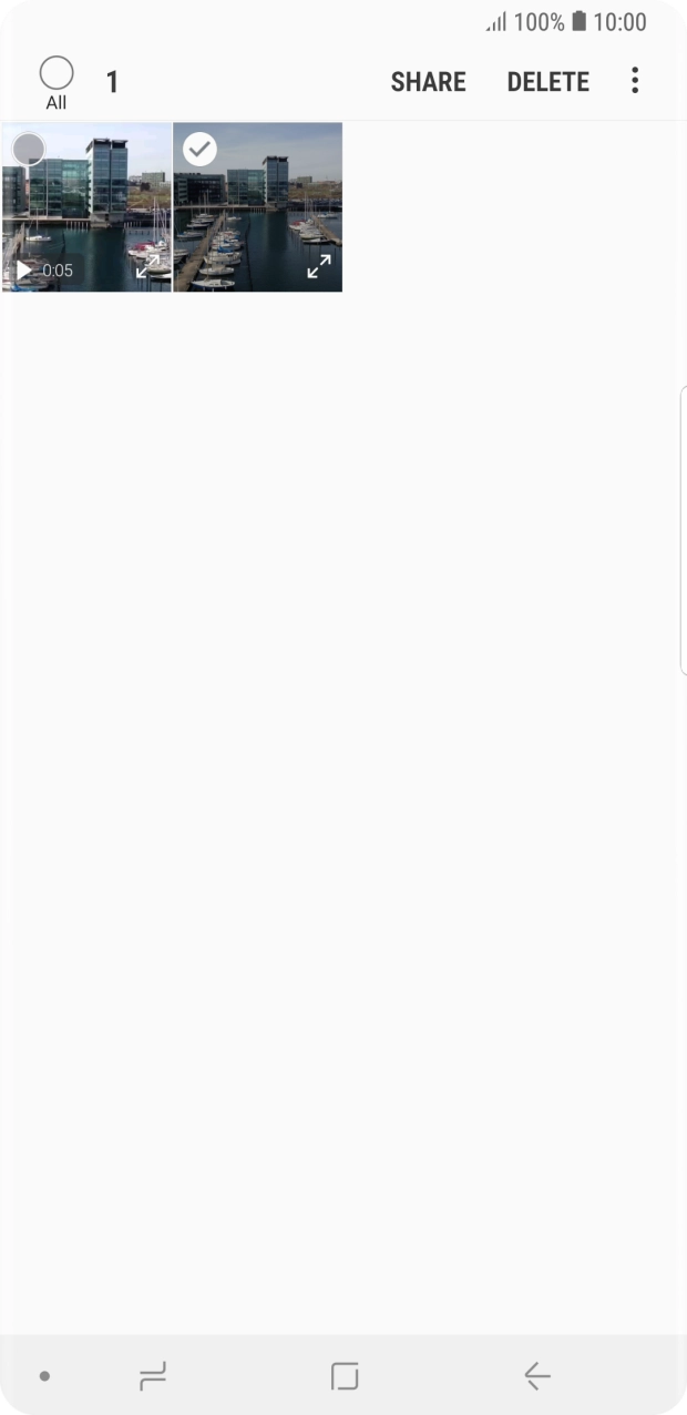Press the field above 'All'. Press the field above 'All'.