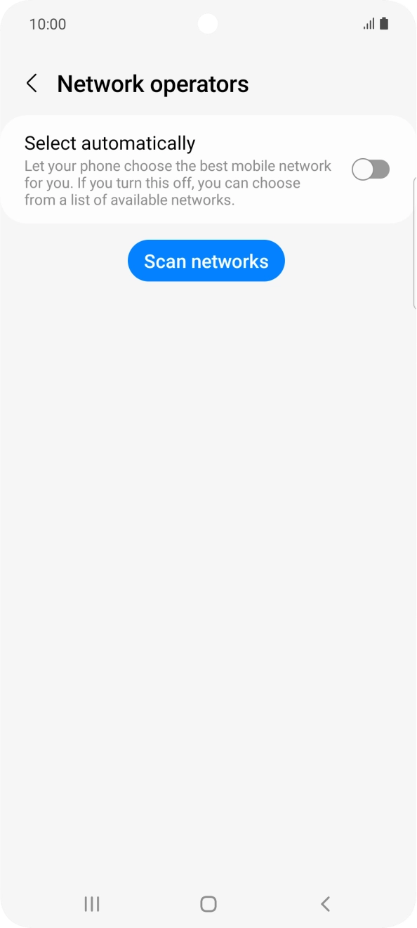 Press the indicator next to 'Select automatically' to turn on the function.