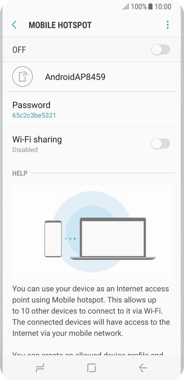 Press the menu icon. Press the menu icon.