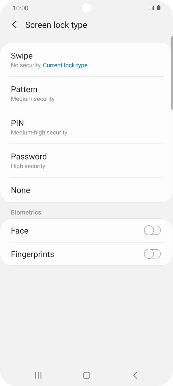 Press Fingerprints. Press Fingerprints.