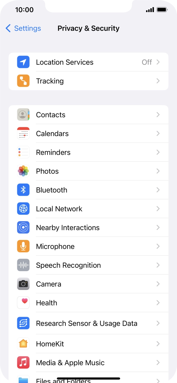 Press Location Services. Press Location Services.