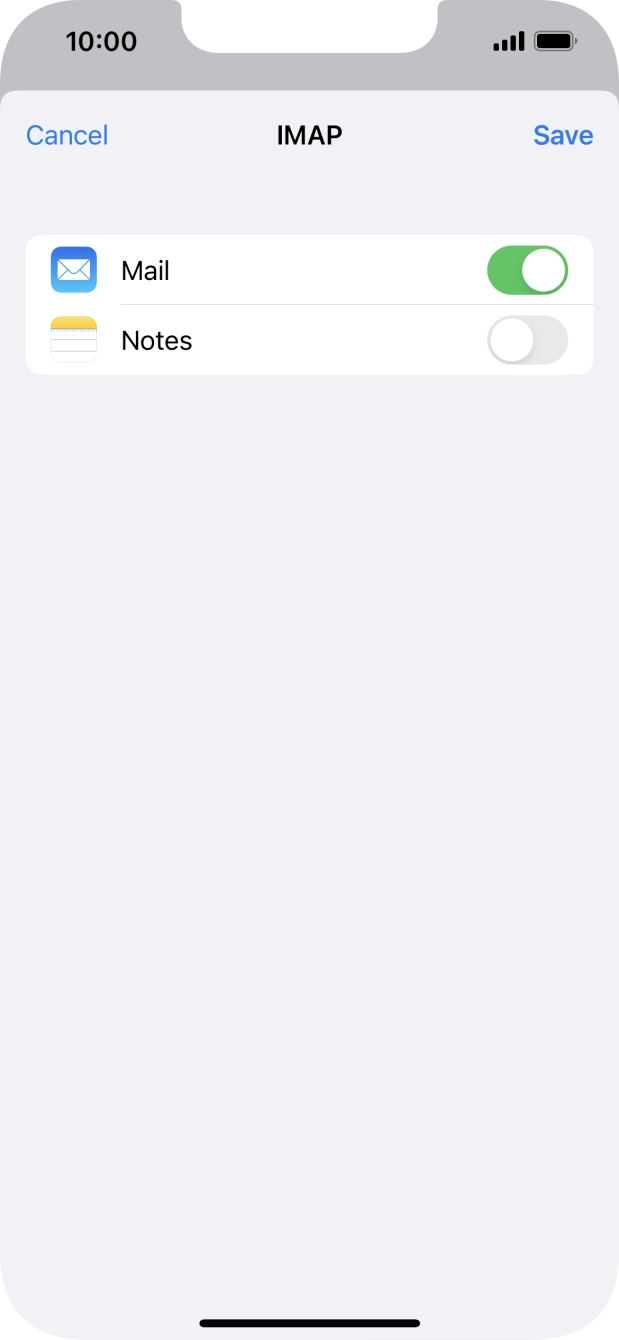 Press Save. Your email account has now been set up. To select more settings for incoming and outgoing server, proceed with the following steps. Press Save. Your email account has now been set up. To select more settings for incoming and outgoing server, proceed with the following steps.