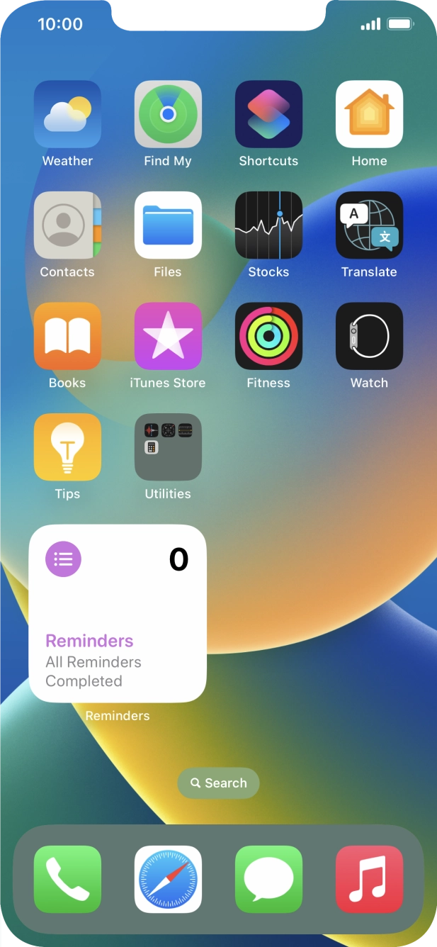 If you're using a Widget Stack: slide up or down on the stack to select the required widget. If you're using a Widget Stack: slide up or down on the stack to select the required widget.