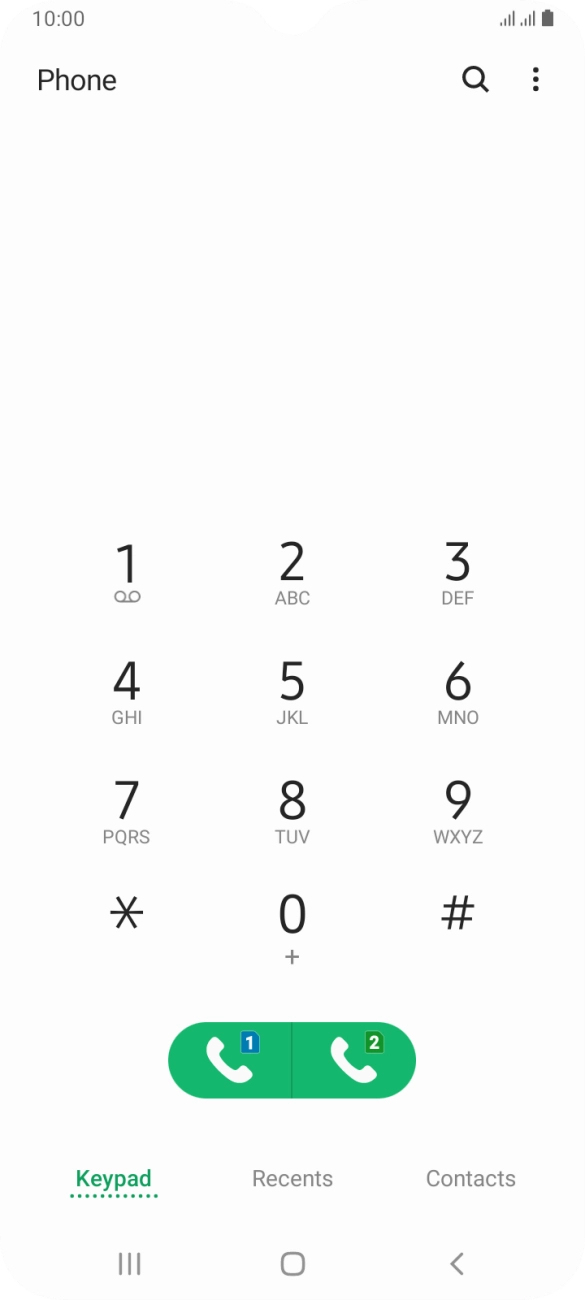 Press the menu icon. Press the menu icon.