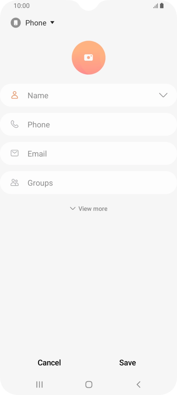 Press the address book drop down list.