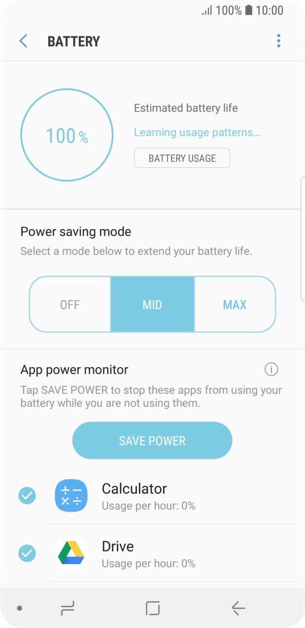 Press the Home key to return to the home screen.