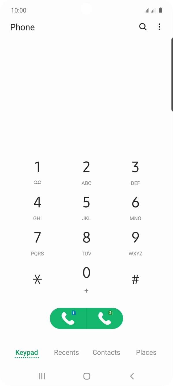 Press the menu icon. Press the menu icon.