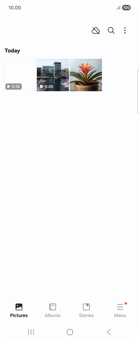 Press the Home key to return to the home screen.