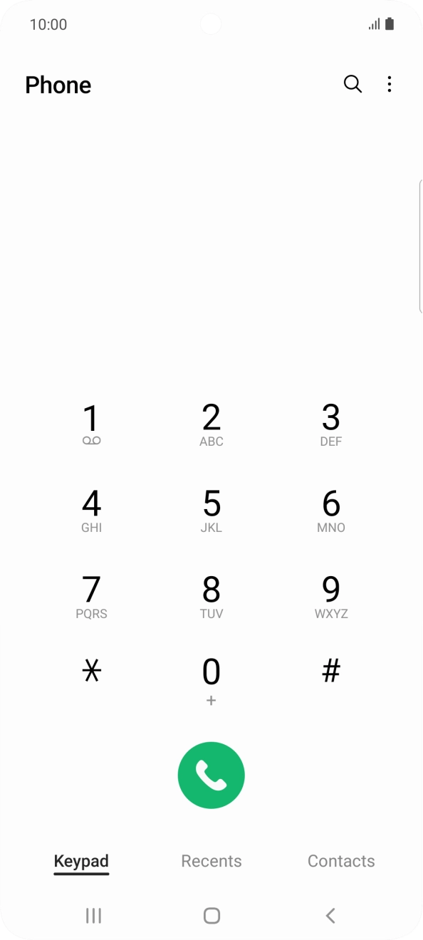 Press the menu icon. Press the menu icon.