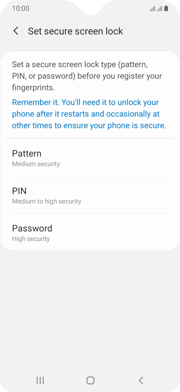 Press the required phone lock code and follow the instructions on the screen to create an additional phone lock code. Press the required phone lock code and follow the instructions on the screen to create an additional phone lock code.