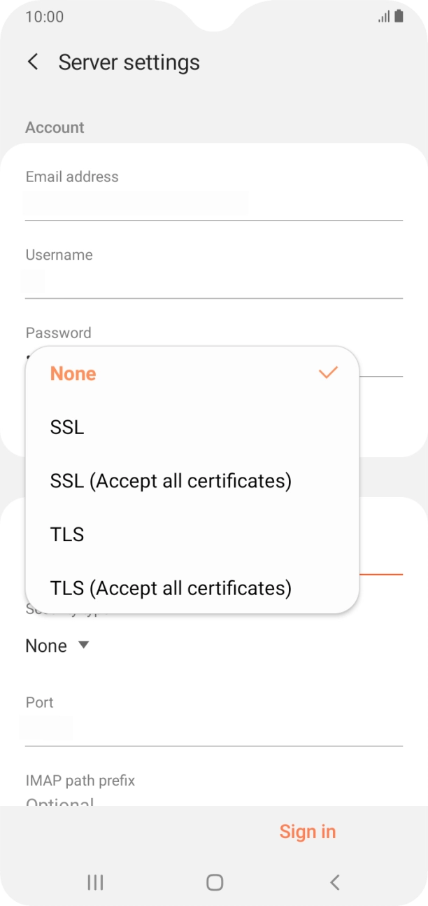 Press None to turn off the function. Press None to turn off the function.