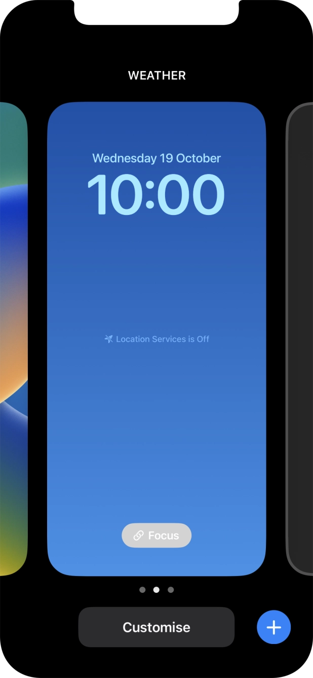 Press Customise. Press Customise.