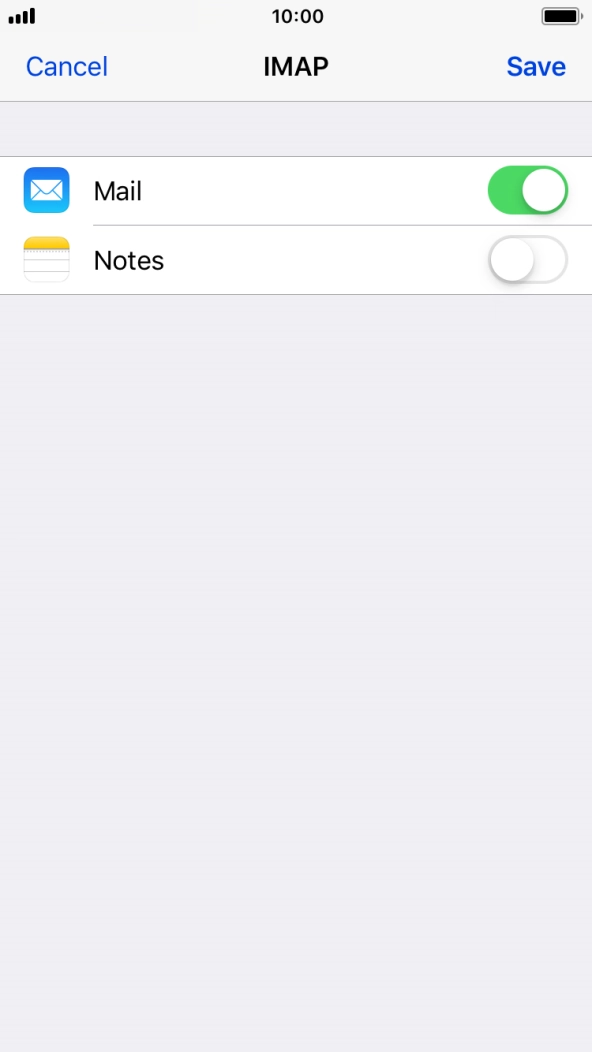 Press Save. Your email account has now been set up. To select more settings for incoming and outgoing server, proceed with the following steps. Press Save. Your email account has now been set up. To select more settings for incoming and outgoing server, proceed with the following steps.