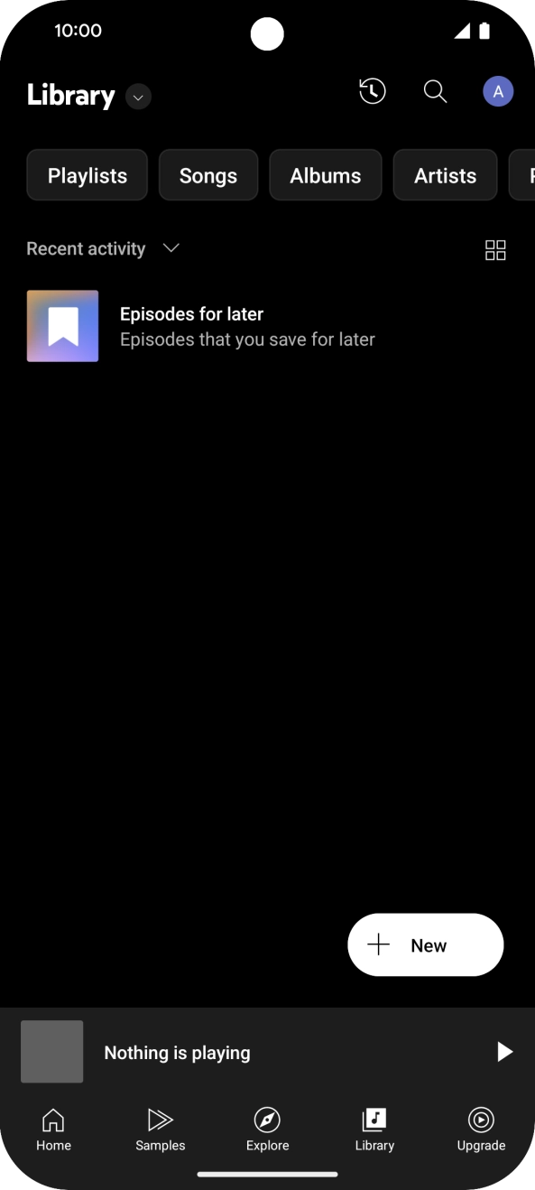 Press the drop down list. Press the drop down list.