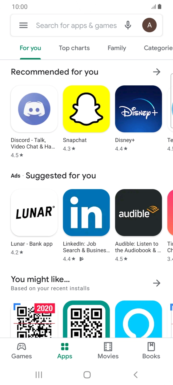 Press the search field. Press the search field.
