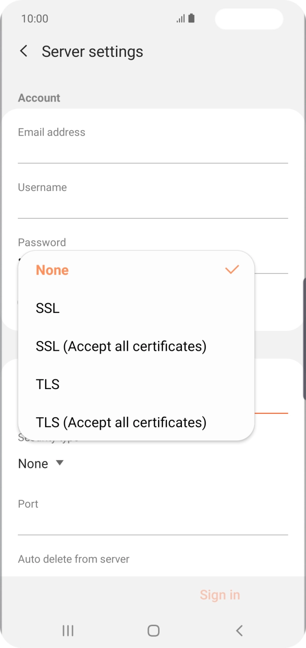 Press None to turn off the function. Press None to turn off the function.