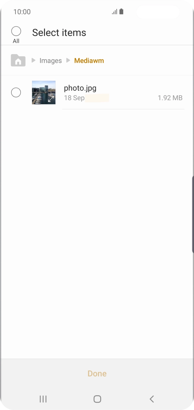 Press the required file. Press the required file.