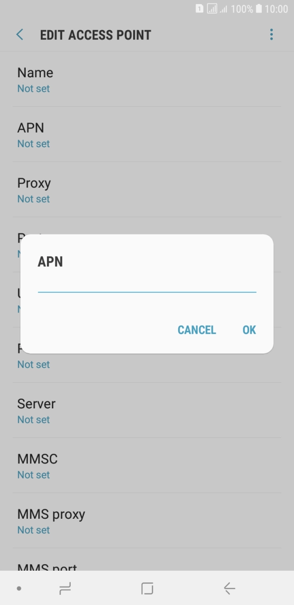 Key in wap.o2.co.uk and press OK.