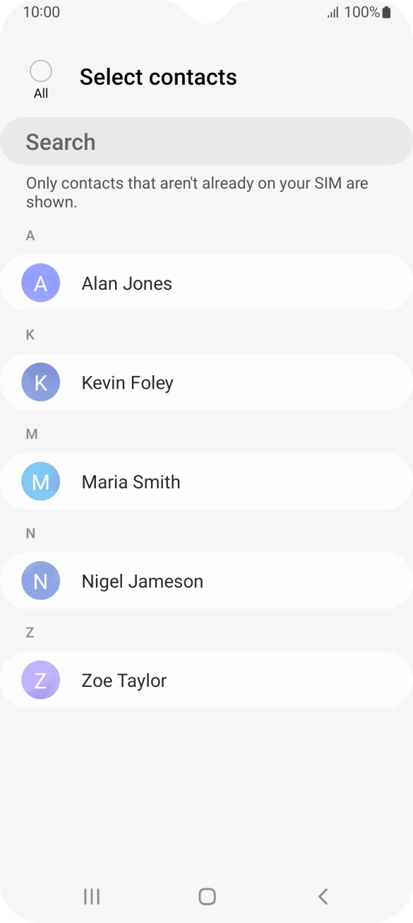 Press the field above 'All'.