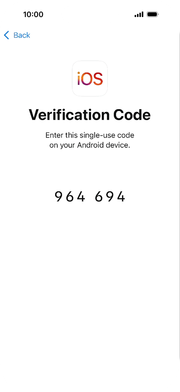 Follow the instructions on the screen and in the 'Move to iOS' app to transfer the content from the Android phone to your phone and set up your phone and prepare it for use.