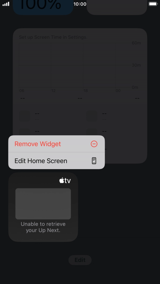 Press Remove Widget. Press Remove Widget.