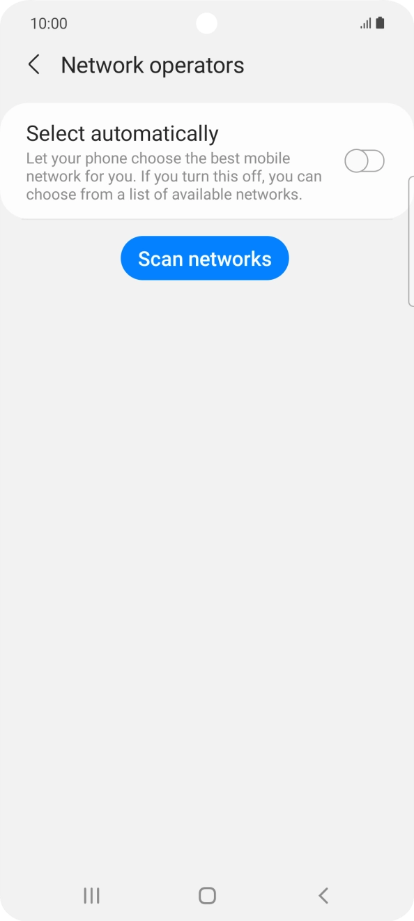 Press the indicator next to 'Select automatically' to turn on the function. Press the indicator next to 'Select automatically' to turn on the function.
