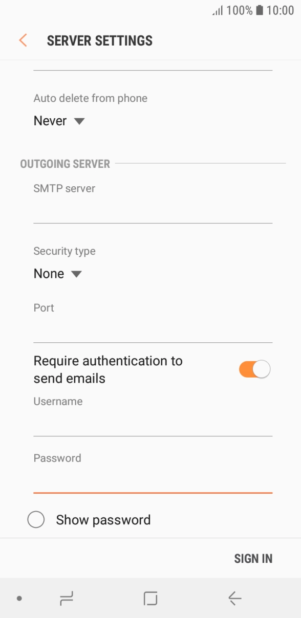 Press SIGN IN. Press SIGN IN.