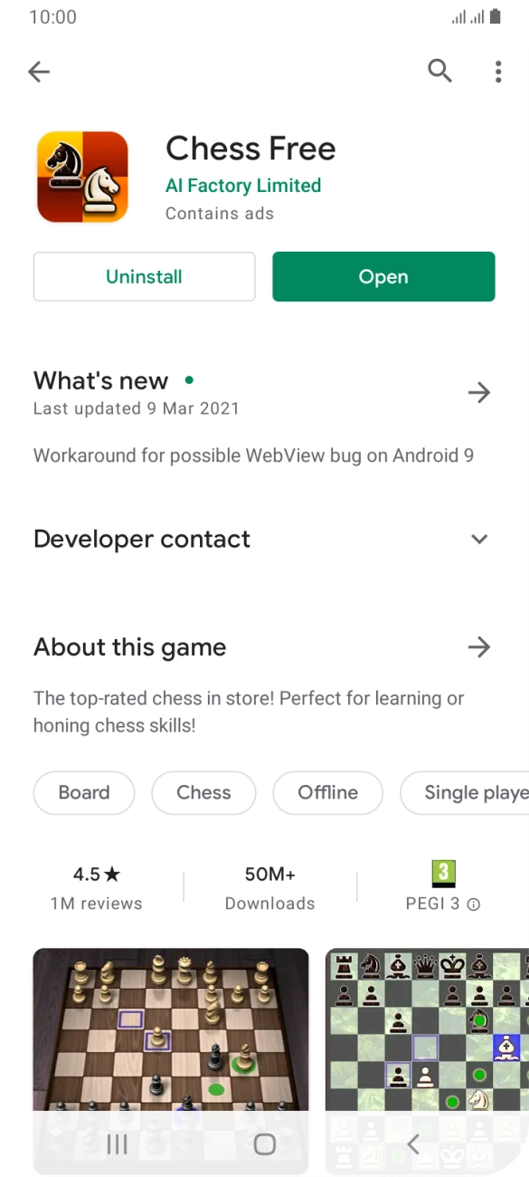 Press the Home key to return to the home screen.