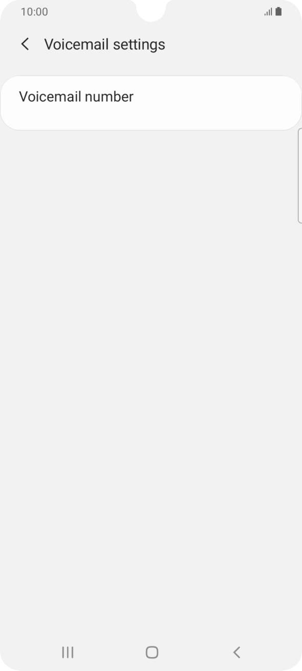 Press Voicemail number.