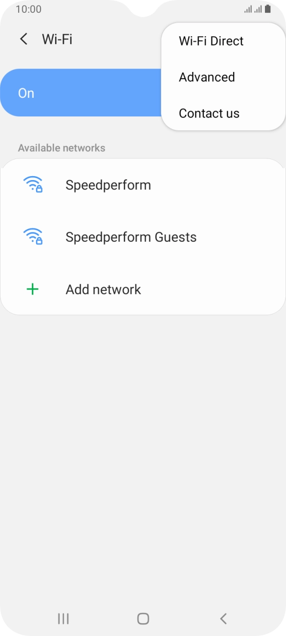 Press Advanced. Press Advanced.