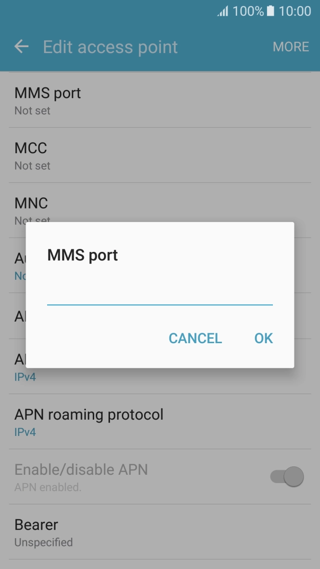 Key in 8080 and press OK. Key in 8080 and press OK.
