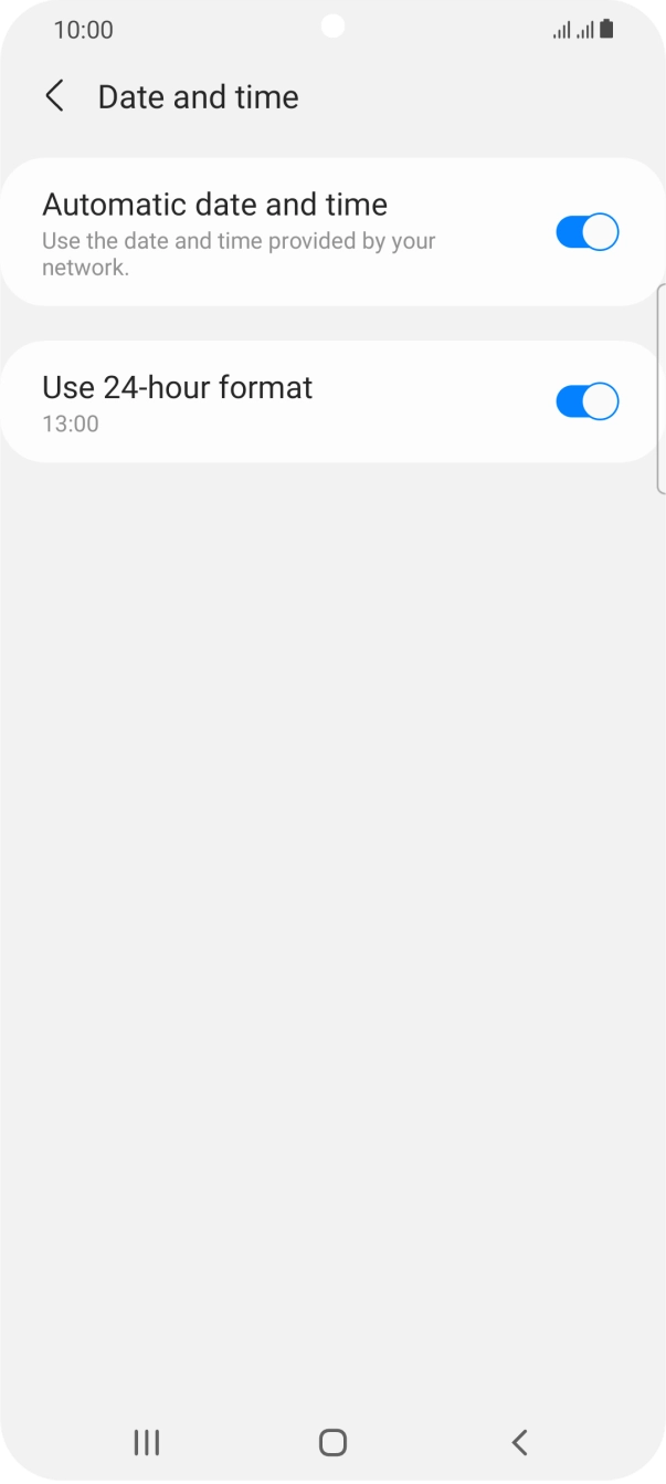 Press the Home key to return to the home screen.