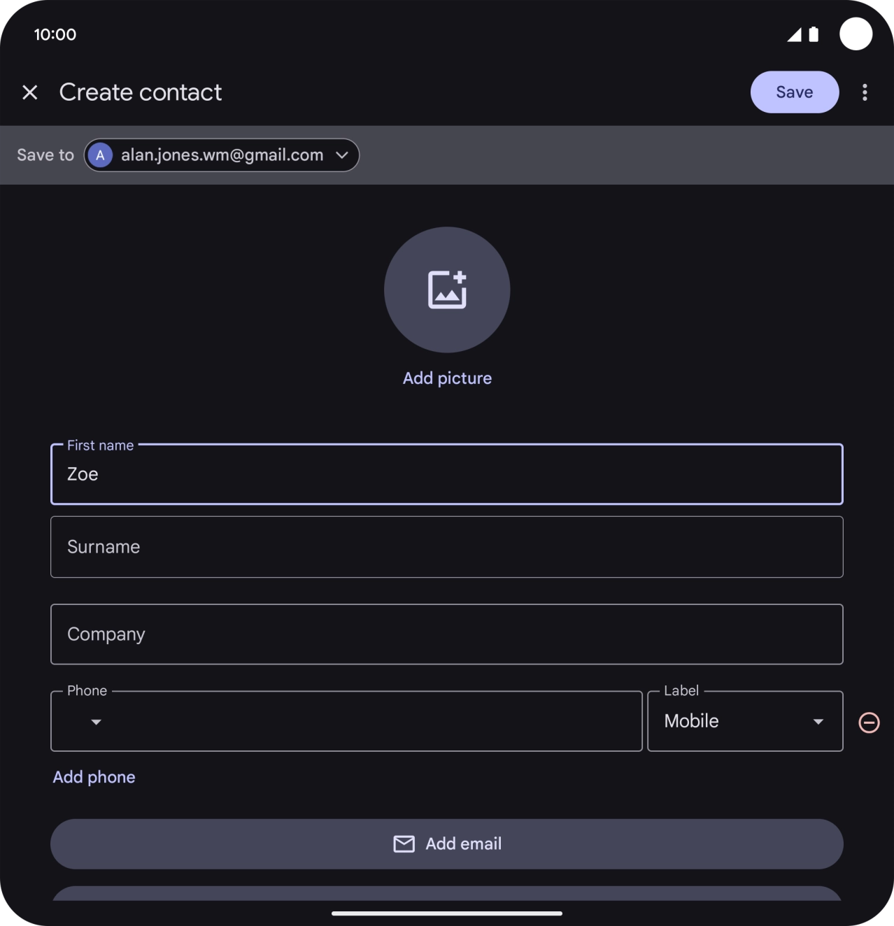 Press Surname and key in the required last name.